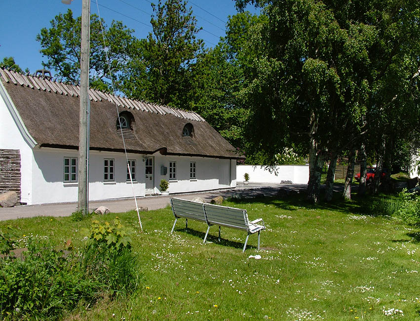 Panorama - Lille Rørbæk landsby med gadekær