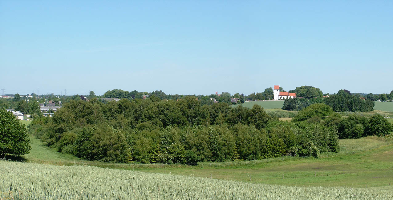 Panorama - Udsigt fra Korshøj mod Jørlunde og Slangerup